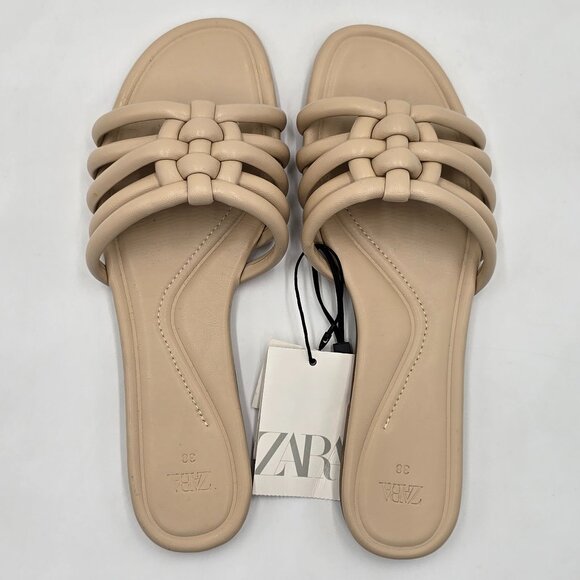 Zara Tube Strap Flat Sandals - NWT - Picture 6 of 15